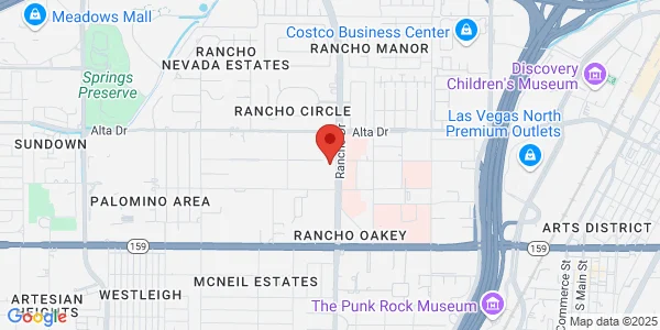 Map of 600 S Rancho Dr Ste 101 Las Vegas, NV 89106