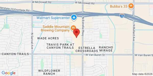 Map of 700 N Estrella Pkwy Ste 145 Goodyear, AZ 85338