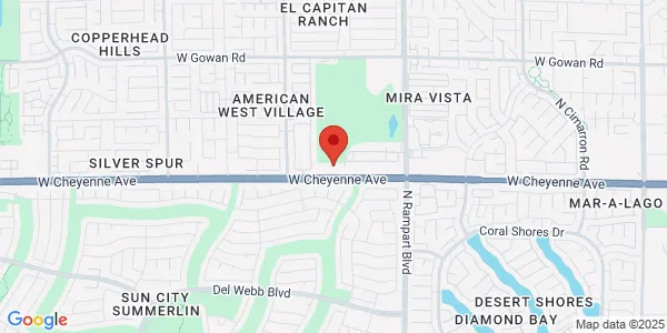 Map of 8670 W. Cheyenne Ave. Ste 105 Las Vegas, NV 89129