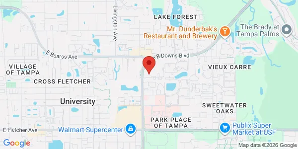 Map of 14451 University Cove Pl Tampa, FL 33613