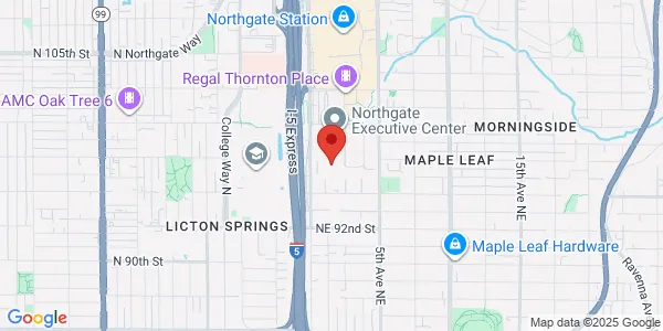 Map of 9709 3rd Ave NE Seattle, WA 98115