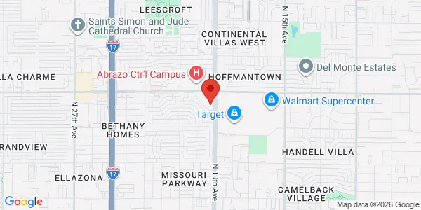 Map of 5830 N 19th Ave Phoenix, AZ 85015