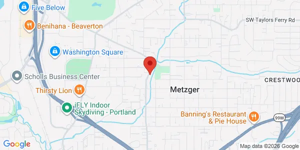 Map of 9900 SW Hall Blvd Portland, OR 97223