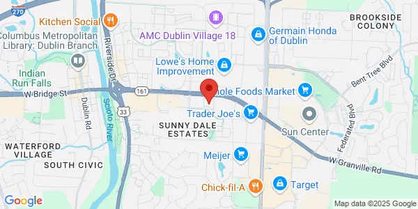 Map of 4019 W Dublin-Granville Rd Columbus, OH 43201