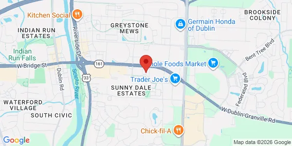 Map of 4019 W Dublin Granville Rd Columbus, OH 43201