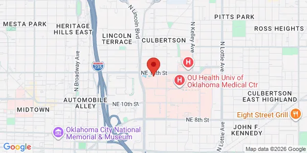 Map of 700 NE 13th St Oklahoma City, OK 73104