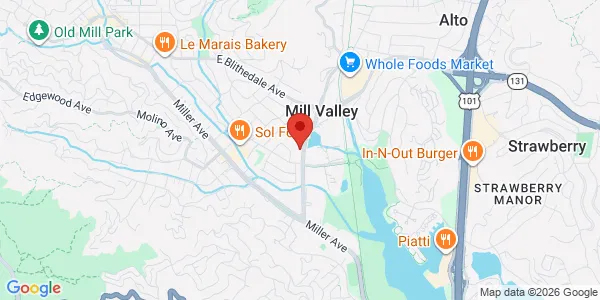 Map of 141 Camino Alto Unit 2 Mill Valley, CA 94941