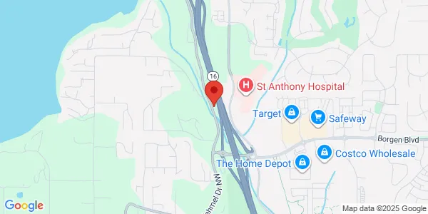 Map of 11505 Burnham Dr Ste 302 Gig Harbor, WA 98332