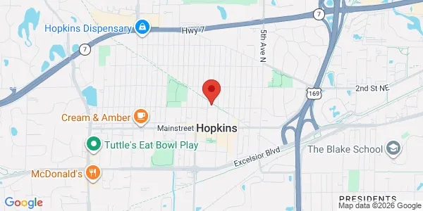 Map of 901 1st St N Ste 901A Hopkins, MN 55343