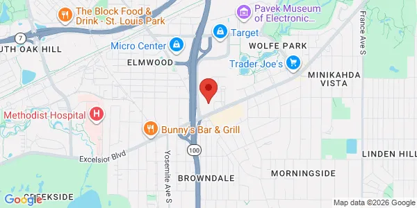 Map of 5400 Excelsior Blvd St. Louis Park, MN 55416