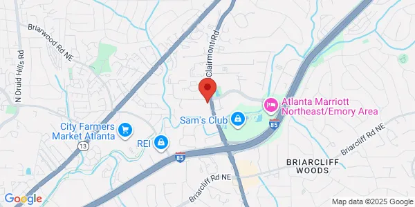 Map of 3006 Clairmont Rd Ste 115 Atlanta, GA 30329