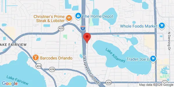 Map of 611 N Wymore Rd Ste 210 Winter Park, FL 32789
