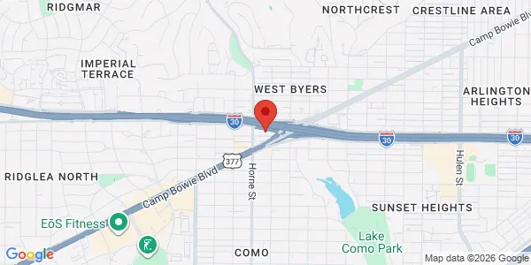 Map of 5608 Malvey Ave Ste 205 Fort Worth, TX 76107