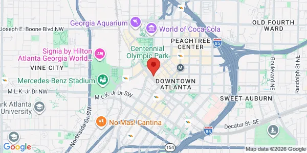 Map of 101 Marietta St Ste 2400 Atlanta, GA 30303