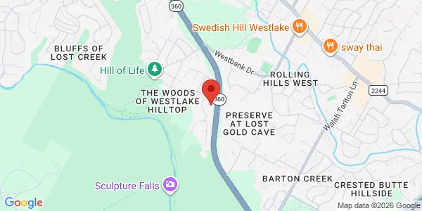 Map of 4101 Parkstone Heights Dr Ste 350 Austin, TX 78746