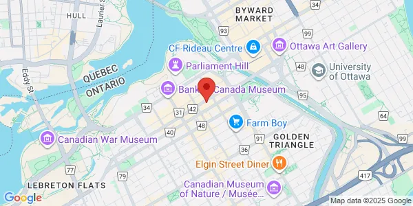 Map of 130 Albert Street Suite 1201 Ottawa, ON K1P 1B1 Canada