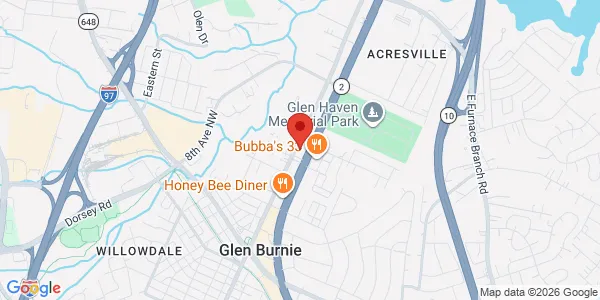 Map of 7310 Ritchie Hwy Ste 608 Glen Burnie, MD 21061