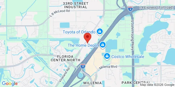 Map of 4301 Vineland Rd Ste E-5 The Quorum Center Orlando, FL 32811