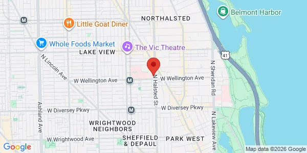 Map of 3000 N Halsted St Ste 503 Chicago, IL 60657