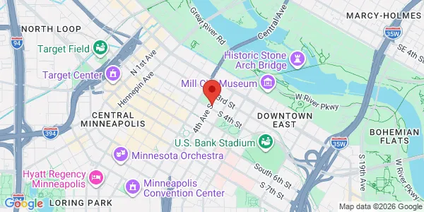 Map of 400 South 4th St Ste 510M Minneapolis, MN 55415