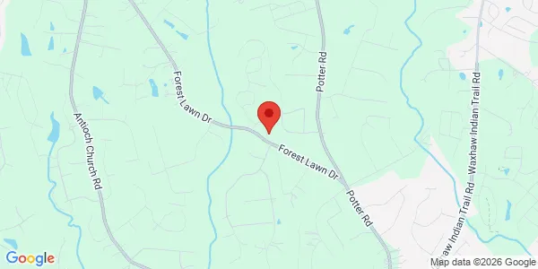 Map of 3711 Forest Lawn Dr Matthews, NC 28104