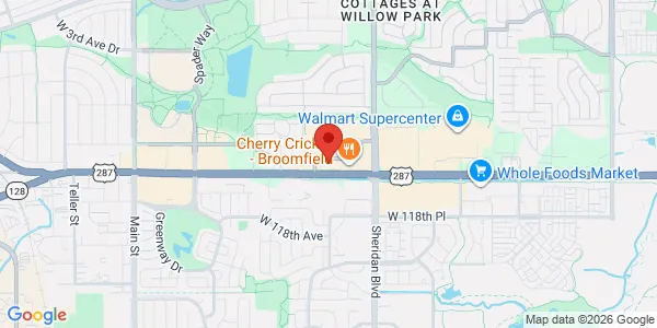 Map of 1260 E 1st Ave Broomfield, CO 80020