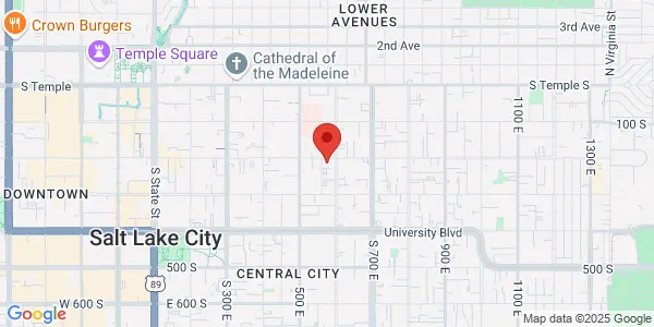 Map of 560 E 200th S Ste 100 Salt Lake City, UT 84102