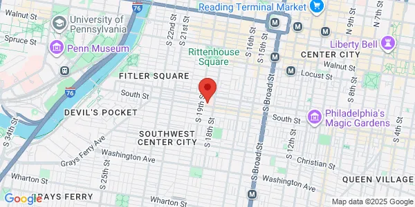 Map of 1800 Lombard St Philadelphia, PA 19146