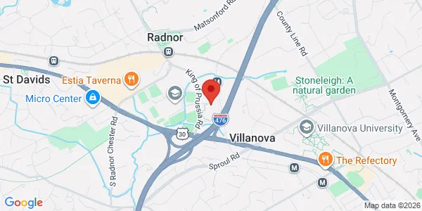Map of 145 King Of Prussia Rd Radnor, PA 19087