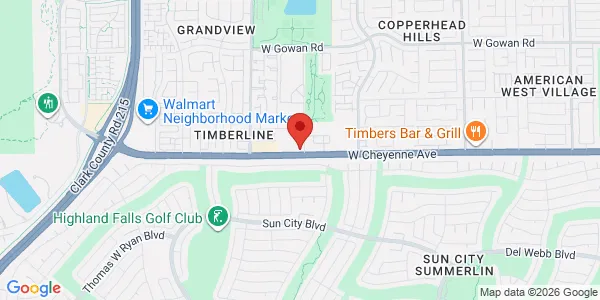 Map of 9910 W Cheyenne Ave Ste 150 Las Vegas, NV 89129