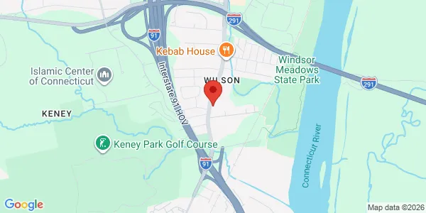 Map of 258 Windsor Ave Ste 3 Windsor, CT 06095