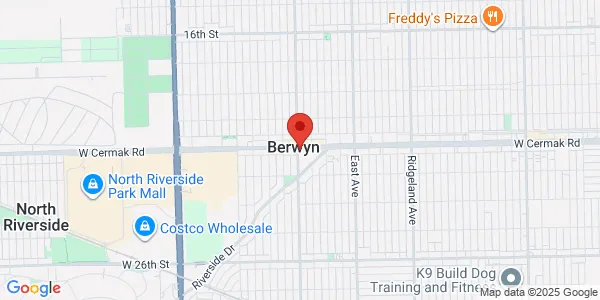 Map of 2201 S Oak Pk Rd Berwyn, IL 60402