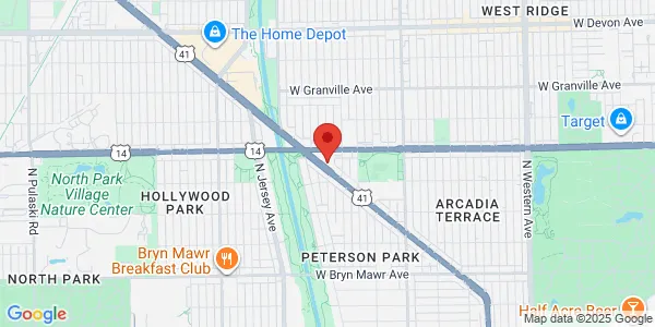 Map of 5961 N Lincoln Ave Chicago, IL 60659