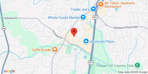 Map of 107 Conner Dr Chapel Hill, NC 27514
