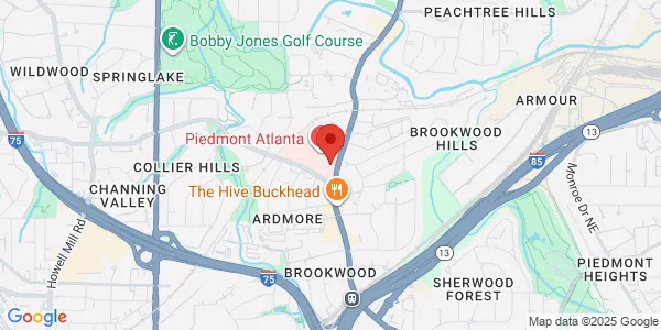 Map of 1968 Peachtree Rd 95 Bldg, Ste 3025 Atlanta, GA 30309