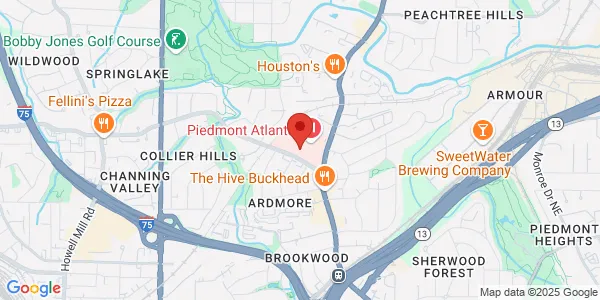 Map of 35 Collier Rd NW Atlanta, GA 30309