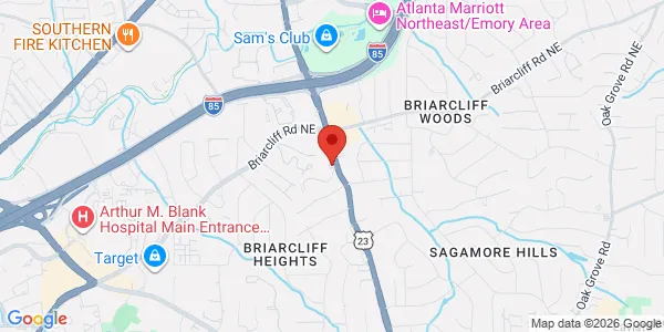Map of 2700 Clairmont Rd Atlanta, GA 30329