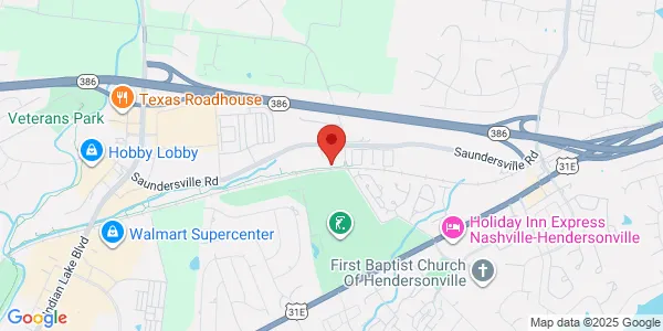 Map of 190D Saundersville Rd Ste 2005 Hendersonville, TN 37075