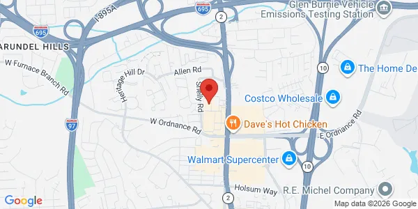 Map of 6622B Ritchie Hwy Arundel Plaza Arundel Plaza Glen Burnie, MD 21061