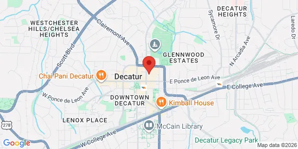 Map of 523 Church St Decatur, GA 30030