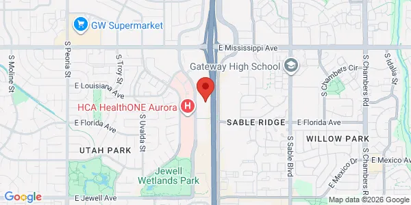 Map of 1400 S Potomac St Ste 190 Aurora, CO 80012