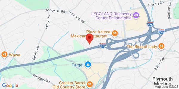 Map of 527 Plymouth Rd Ste 415 Plymouth Meeting, PA 19462