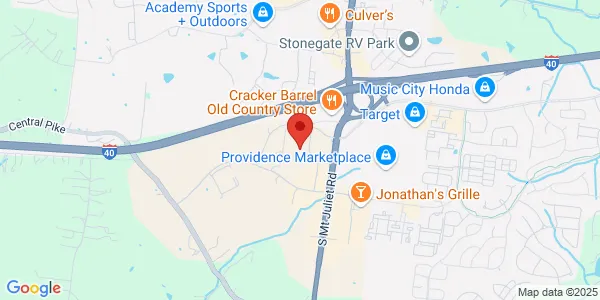 Map of 5002 Crossings Cir Ste 140 Mount Juliet, TN 37122
