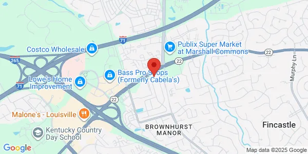 Map of 10000 Brownsboro Rd Ste 7 Louisville, KY 40241