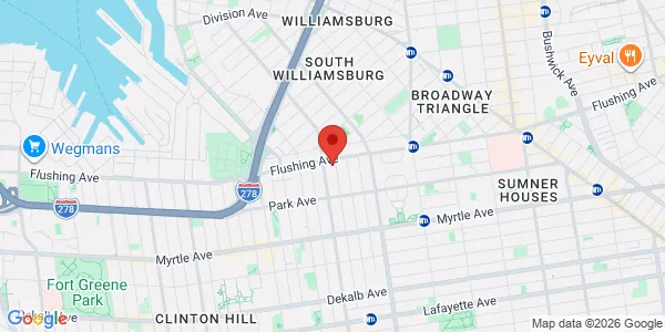 Map of 12 Spencer St Brooklyn, NY 11205