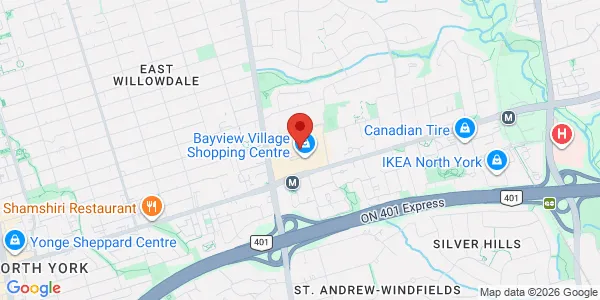Map of 2901 Bayview Avenue North York, ON M2K 2Y6 Canada