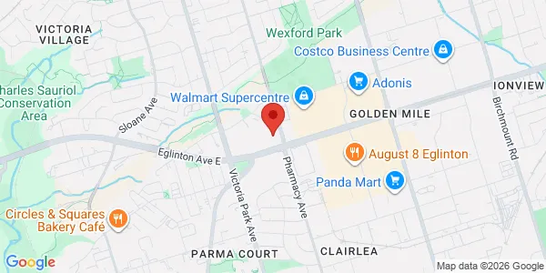 Map of 1800 Eglinton Avenue E Scarborough, ON M1L 2L1 Canada