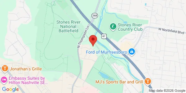 Map of 1453 Hope Way Murfreesboro, TN 37129