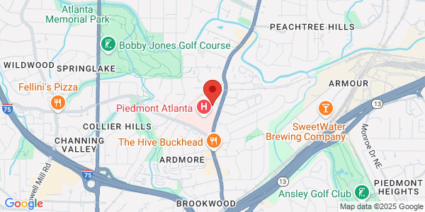 Map of 3060 Peachtree Rd Ste 965 Atlanta, GA 30309