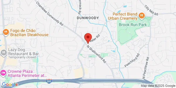 Map of 4675 N Shallowford Rd Ste 109 Dunwoody, GA 30338